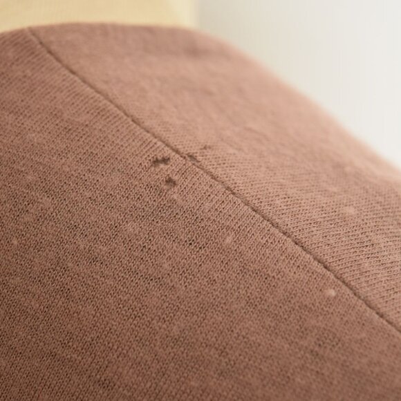 vintage 80s dress knit wool jersey black brown futuristic space age midi M - Picture 8 of 9